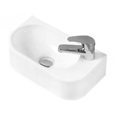 Mexen Viera opbouwwastafel links 40 x 21 cm, wit - 21274000L