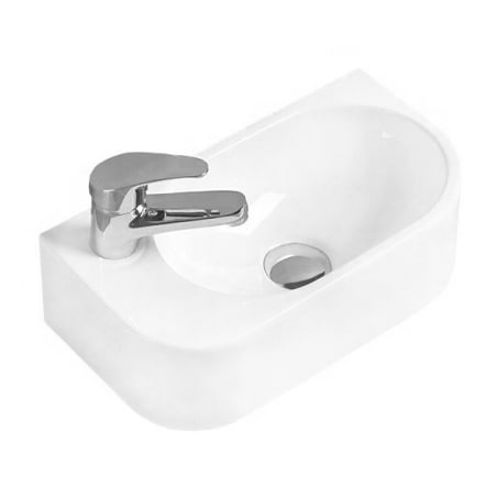 Mexen Viera parema peal paiknev kraanikauss 40 x 21 cm, valge - 21274000R
