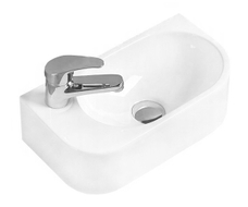 Mexen Viera parema peal paiknev kraanikauss 40 x 21 cm, valge - 21274000R