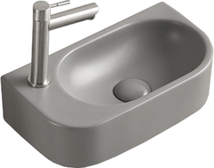 Mexen Viera gornja umivaonika desna 40 x 21 cm, svijetla siva mat - 21274061R