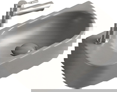 Mexen Viera oikea työpöydän yläpuolinen pesuallas 40 x 21 cm, vaaleanharmaa matta - 21274061R