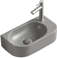 Mexen Viera Aufsatzwaschbecken links 40 x 21 cm, hellgrau matt - 21274061L