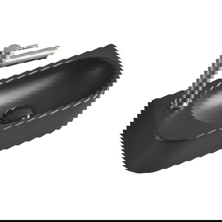 Mexen Viera δεξιά επιτραπέζιος νιπτήρας 40 x 21 cm, μαύρο ματ - 21274085R