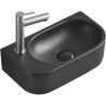 Mexen Viera fregadero de encimera derecho 40 x 21 cm, negro mate - 21274085R
