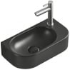 Mexen Viera Aufsatzwaschbecken links 40 x 21 cm, schwarz matt - 21274085L