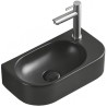 Mexen Viera lavabo sobre encimera izquierdo 40 x 21 cm, negro mate - 21274085L