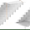 Mexen Kioto-X Duschwand Walk-in 70 x 200 cm, transparent 10 mm, gebürstetes Kupfer - 800-070-101-65-00-X