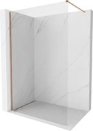 Mexen Kioto-X zidna tuš stijenka Walk-in 80 x 200 cm, prozirna 10 mm, brušena bakar - 800-080-101-65-00-X