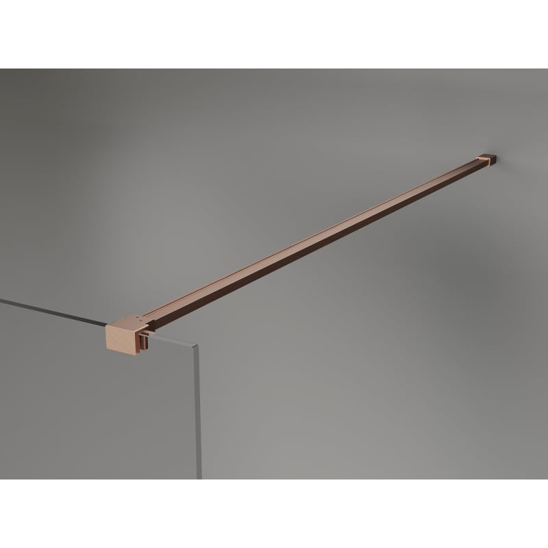 Mexen Kioto-X dušisein Walk-in 90 x 200 cm, läbipaistev 10 mm, harjatud vask - 800-090-101-65-00-X