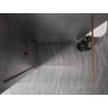 Mexen Kioto-X Duschwand Walk-in 100 x 200 cm, transparent 10 mm, gebürstetes Kupfer - 800-100-101-65-00-X