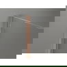 Mexen Kioto-X douchewand inloop 120 x 200 cm, transparant 10 mm, geborsteld koper - 800-120-101-65-00-X