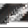 Mexen Kioto-X douchewand inloop 120 x 200 cm, transparant 10 mm, geborsteld koper - 800-120-101-65-00-X