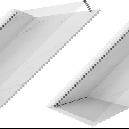 Mexen Kioto-X parede de duche Walk-in 110 x 200 cm, transparente 10 mm, cinza arma escovado - 800-110-101-66-00-X