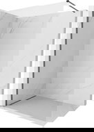 Mexen Kioto-X douchescherm Walk-in 120 x 200 cm, transparant 10 mm, geweervorm grijs geborsteld - 800-120-101-66-00-X