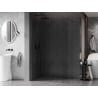 Mexen Kioto-X Duschwand Walk-in 120 x 200 cm, transparent 10 mm, gun grau gebürstet - 800-120-101-66-00-X