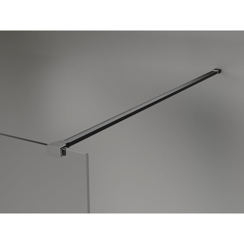 Mexen Kioto-X ścianka prysznicowa Walk-in 120 x 200 cm, transparent 10 mm, gun gray szczotkowany - 800-120-101-66-00-X