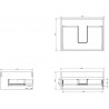 Mexen Box-A valamualuse kapi korpus 60 cm, 1 sahtel, tamm - 91AX0-0600-235-1-81