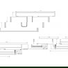 Mexen Box-A corpus wastafelonderkast 90 cm, 1 lade, grijs mat - 91AX0-0900-235-1-62