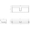 Mexen Box-A vanity cabinet frame 120 cm, 1 drawer, matte white - 91AX0-1200-235-1-01