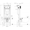 Mexen Fenix W εντοιχισμένο πλαίσιο στήριξης για WC - 60105