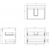 Mexen Box-A valamukapp aluskapp 60 cm, 2 sahtlit, valge matt - 91AX0-0600-470-2-01