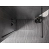 Mexen Kioto-X dušisein Walk-in 100 x 200 cm, läbipaistev 10 mm, must - 800-100-101-70-00-X