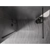 Paroi de douche Mexen Kioto-X Walk-in 120 x 200 cm, transparent 10 mm, noire - 800-120-101-70-00-X