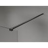 Paroi de douche Mexen Kioto-X Walk-in 120 x 200 cm, transparent 10 mm, noire - 800-120-101-70-00-X