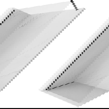 Mexen Kioto-X douchewand Walk-in 150 x 200 cm, transparant 10 mm, zwart - 800-150-101-70-00-X