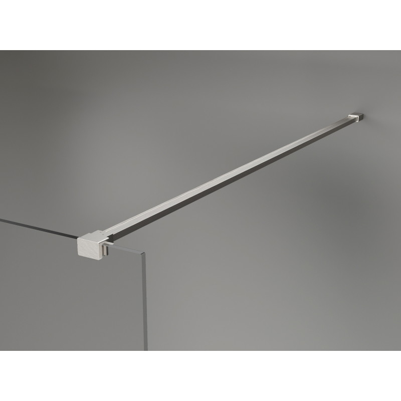 Mexen Kioto-X dušisein Walk-in 100 x 200 cm, läbipaistev 10 mm, harjatud nikkel - 800-100-101-97-00-X