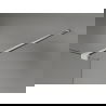 Mexen Kioto-X Duschwand Walk-in 110 x 200 cm, transparent 10 mm, gebürsteter Nickel - 800-110-101-97-00-X