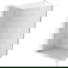 Mexen Kioto-X douchewand Walk-in 120 x 200 cm, transparant 10 mm, geborsteld nikkel - 800-120-101-97-00-X