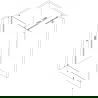 Mexen Kioto-X Duschwand Walk-in 60 x 200 cm, mattiert 10 mm, chrom - 800-060-101-01-30-X