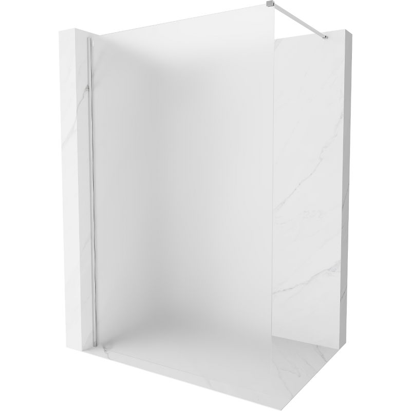 Mexen Kioto-X Duschwand Walk-in 60 x 200 cm, mattiert 10 mm, chrom - 800-060-101-01-30-X