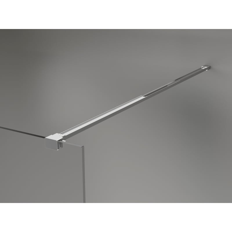 Mexen Kioto-X parete doccia Walk-in 130 x 200 cm, smerigliato 10 mm, cromo - 800-130-101-01-30-X