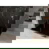 Mexen Omega Duschkabine Schiebetür 100 x 90 cm, Graphit, Chrom + Flache Duschtasse, Schwarz - 825-100-090-01-40-4070