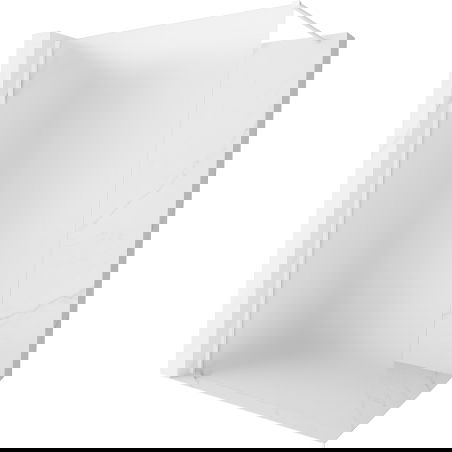 Mexen Kioto-X duschvägg Walk-in 80 x 200 cm, frost 10 mm, vit - 800-080-101-20-30-X