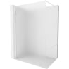 Mexen Kioto-X Duschwand Walk-in 80 x 200 cm, Frost 10 mm, Weiß - 800-080-101-20-30-X
