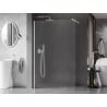 Mexen Kioto-X Duschwand Walk-in 80 x 200 cm, Frost 10 mm, Weiß - 800-080-101-20-30-X