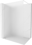 Mexen Kioto-X dušisein Walk-in 150 x 200 cm, matt 10 mm, valge - 800-150-101-20-30-X