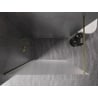 Mexen Kioto-X paroi de douche Walk-in 110 x 200 cm, givré 10 mm, or - 800-110-101-50-30-X