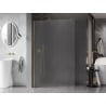 Mexen Kioto-X Duschwand Walk-in 120 x 200 cm, Mattglas 10 mm, Gold - 800-120-101-50-30-X