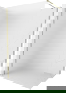 Mexen Kioto-X Duschemauer Walk-in 160 x 200 cm, Frost 10 mm, Gold - 800-160-101-50-30-X