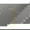 Mexen Kioto-X Duschwand Walk-in 50 x 200 cm, mattes Glas 10 mm, gebürstetes Gold - 800-050-101-55-30-X