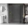 Mexen Kioto-X Walk-in Shower Screen 80 x 200 cm, Frosted 10 mm, Brushed Gold - 800-080-101-55-30-X