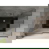 Mexen Omega cabine de douche coulissante 120 x 80 cm, graphite, chrome + receveur Flat, noir - 825-120-080-01-40-4070