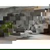 Mexen Omega cabine de douche coulissante 120 x 80 cm, graphite, chrome + receveur Flat, noir - 825-120-080-01-40-4070