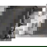 Mexen Kioto-X Duschwand Walk-in 140 x 200 cm, Mattglas 10 mm, Gebürstetes Gold - 800-140-101-55-30-X
