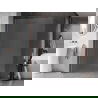 Mexen Kioto-X Duschwand Walk-in 140 x 200 cm, Frost 10 mm, gebürstetes Kupfer - 800-140-101-65-30-X