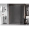 Mexen Kioto-X ścianka prysznicowa Walk-in 140 x 200 cm, szron 10 mm, miedź szczotkowana - 800-140-101-65-30-X